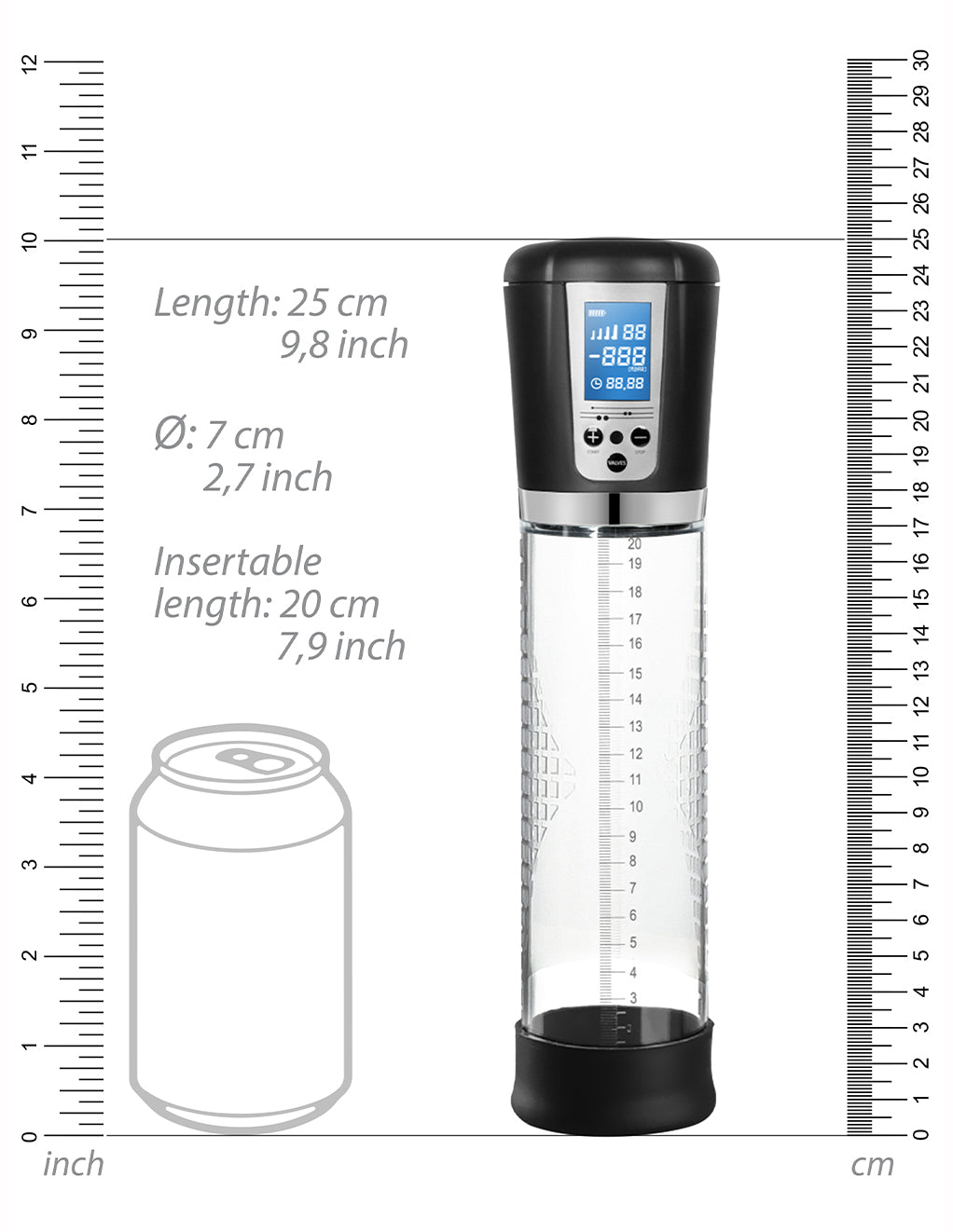 Pumped Premium Automatic LCD Pump- Measurement