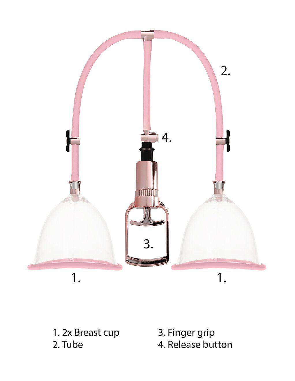 Pumped Rose Gold Breast Pump Set- Item Details