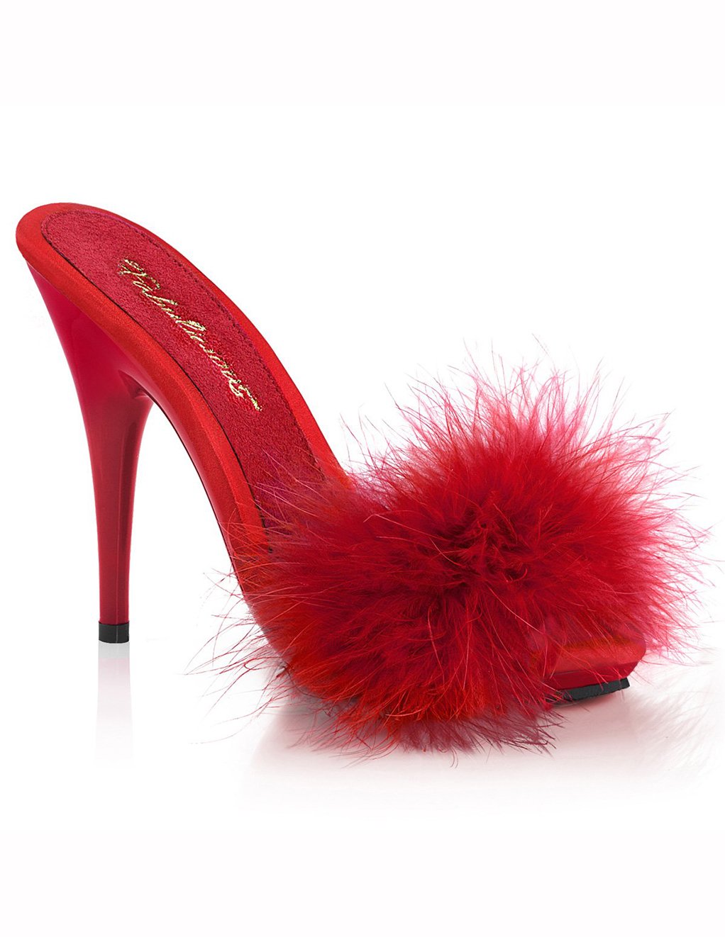 Fabulicious Marabou Poise 501F- Red- Front