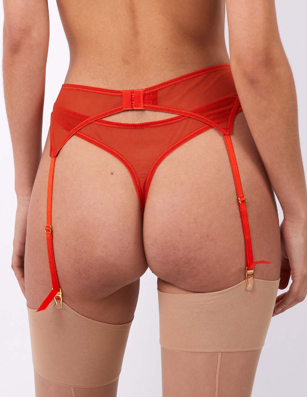 HUSTLER® Dola Suspender Orange- Back
