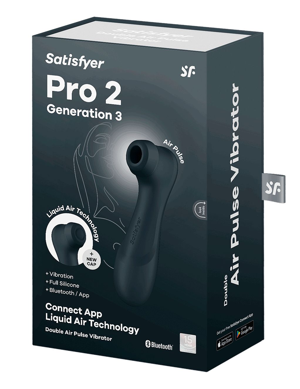 Satisfyer Pro 2 Gen 3 Liquid Air & App - Black - Box