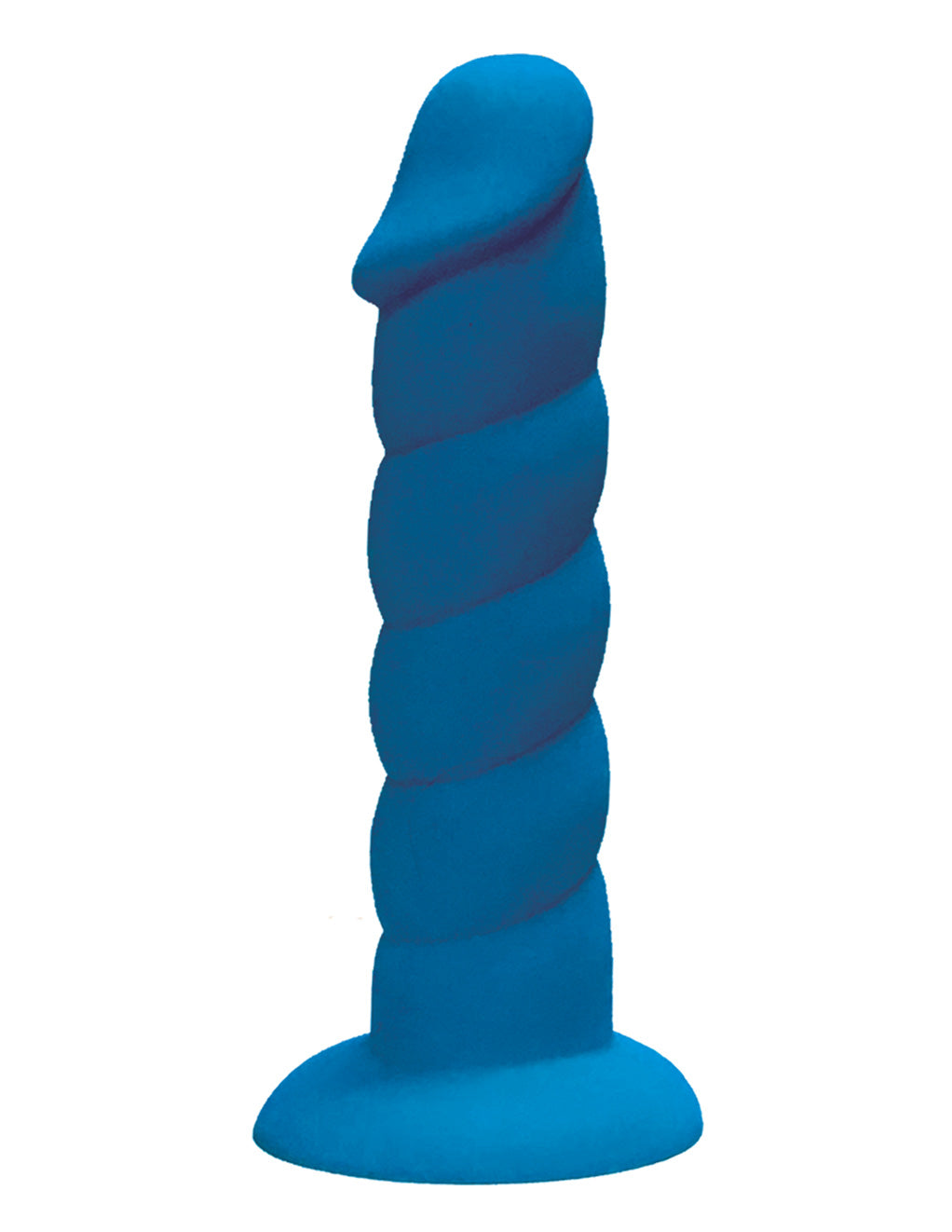 Suga Daddy 5.5 Inch Suction Cup Dildo- Blue- Front