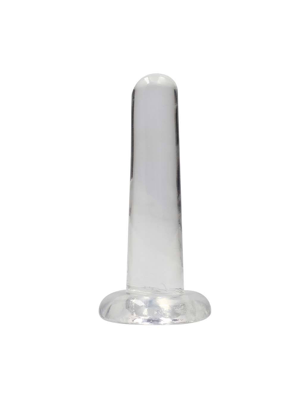 Real Rock Non Realistic Clear 5" Dildo- Transparent- Main