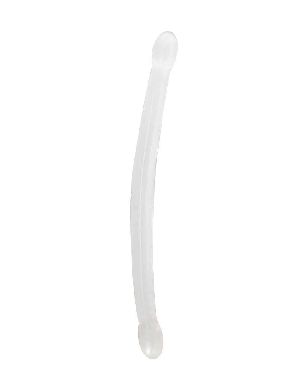 Real Rock Non Realistic Clear 17" Double Dildo- Clear