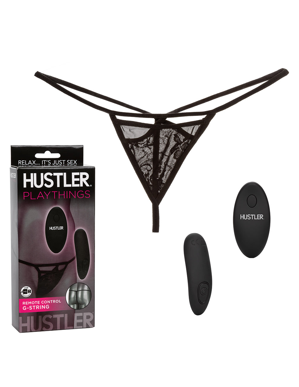 HUSTLER® Playthings Remote Control G-String- Package Contents