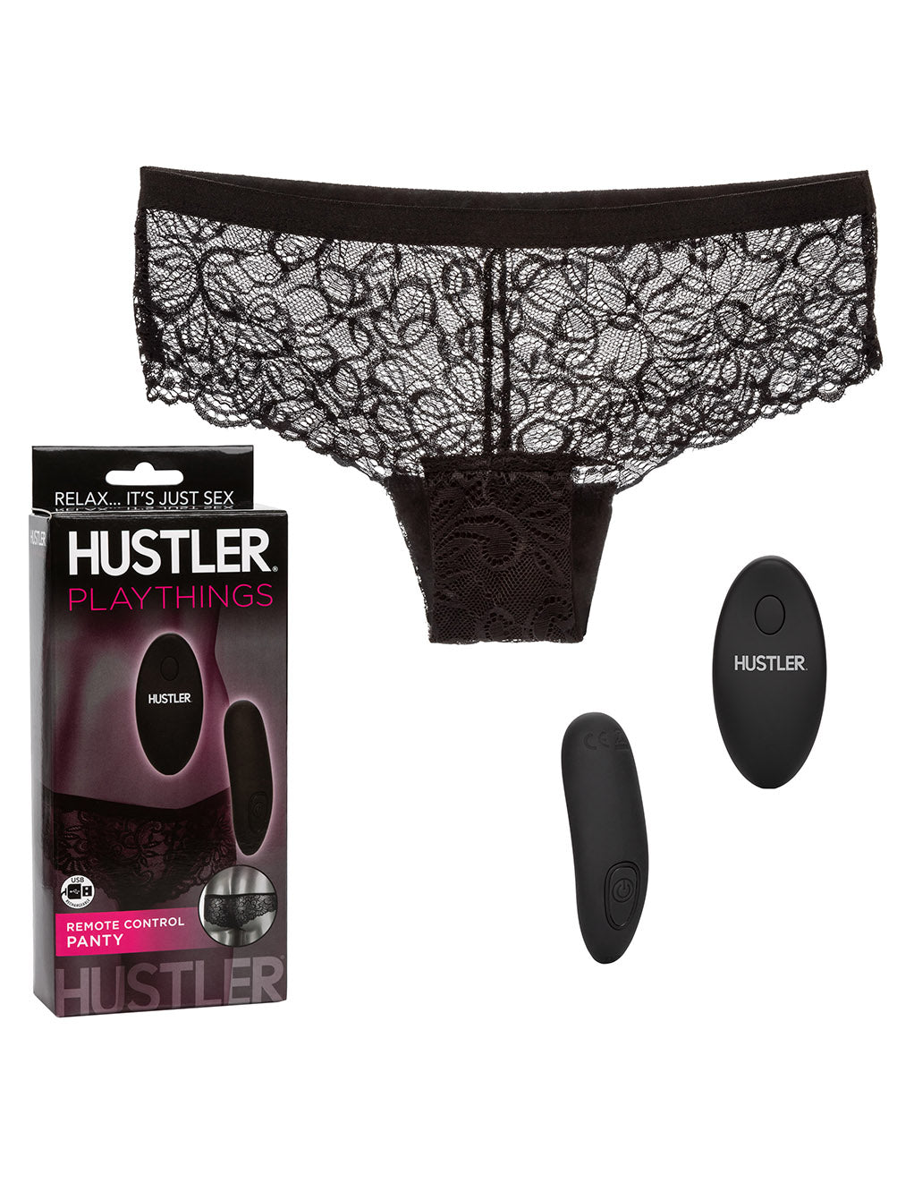 HUSTLER® Playthings Remote Control Panty- Box Contents