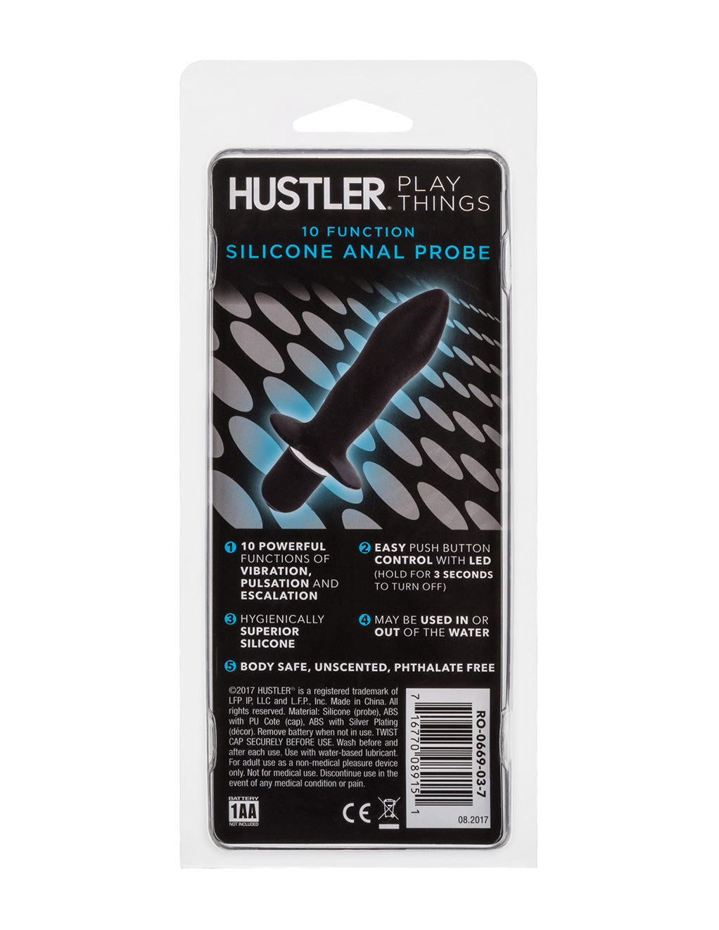Hustler Playthings Silicone Anal Probe - Novelties - Plug