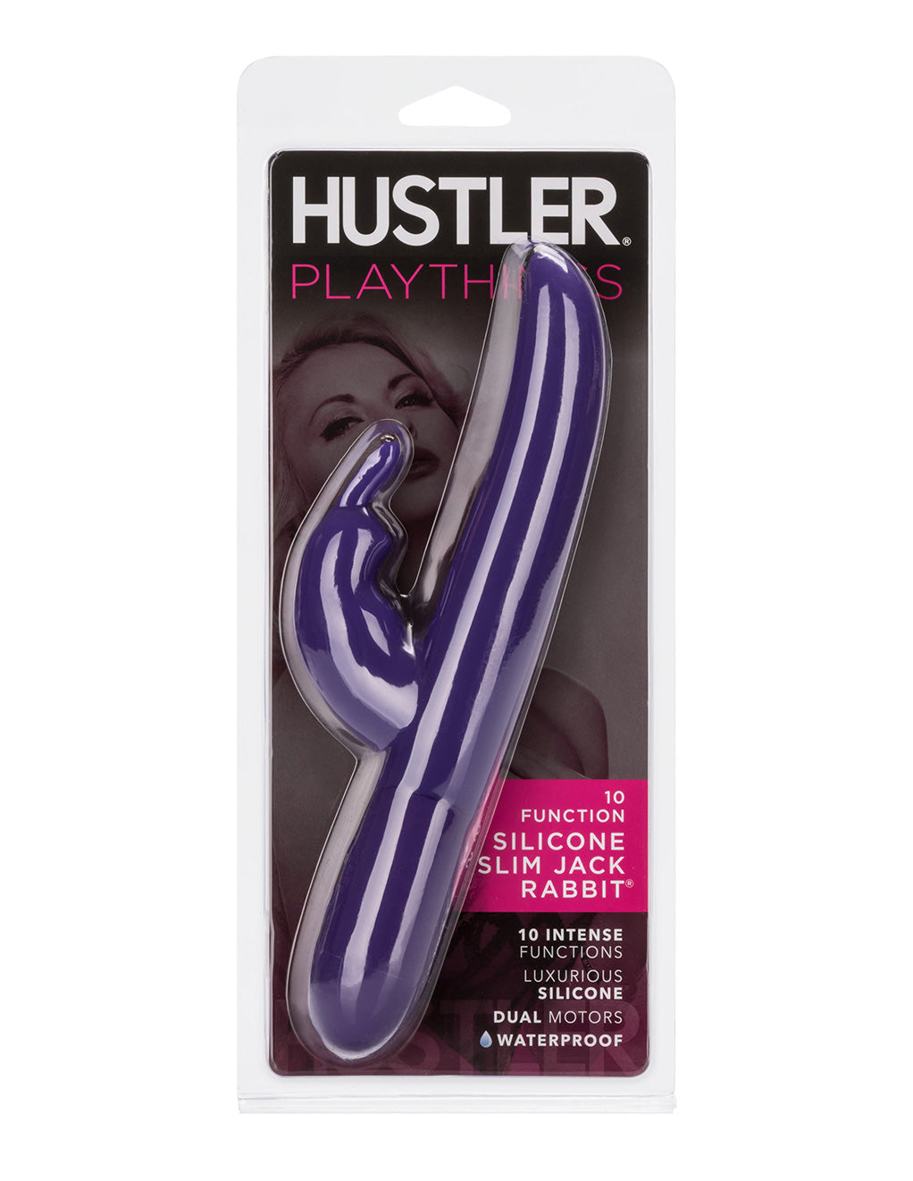 Hustler Playthings Slim Jack Rabbit Vibrator - Novelties - Dual/Multi