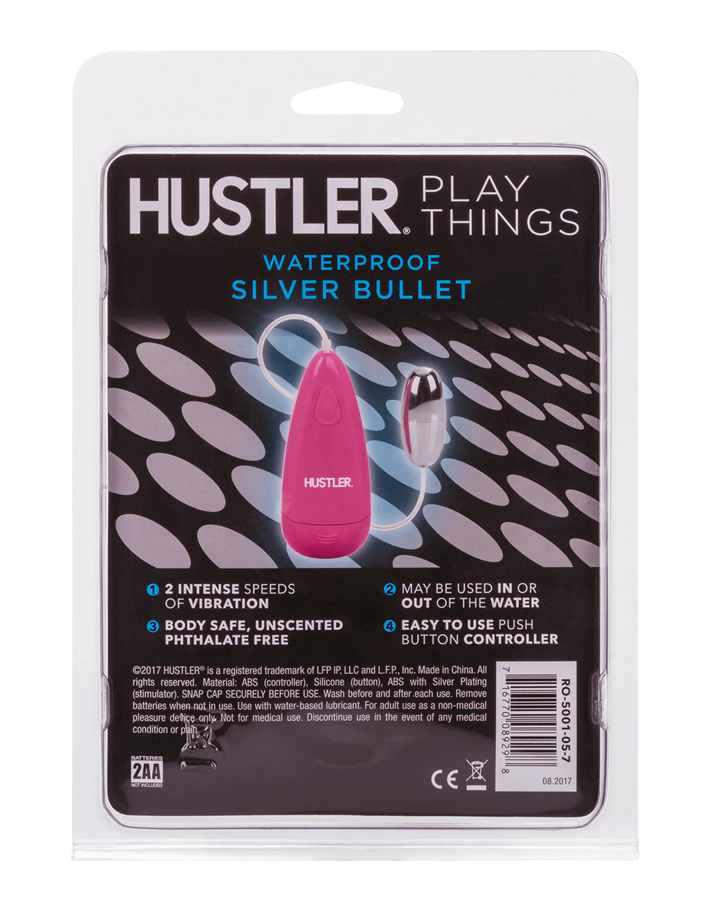 Hustler Playthings Waterproof Silver Bullet - Novelties - Bullet