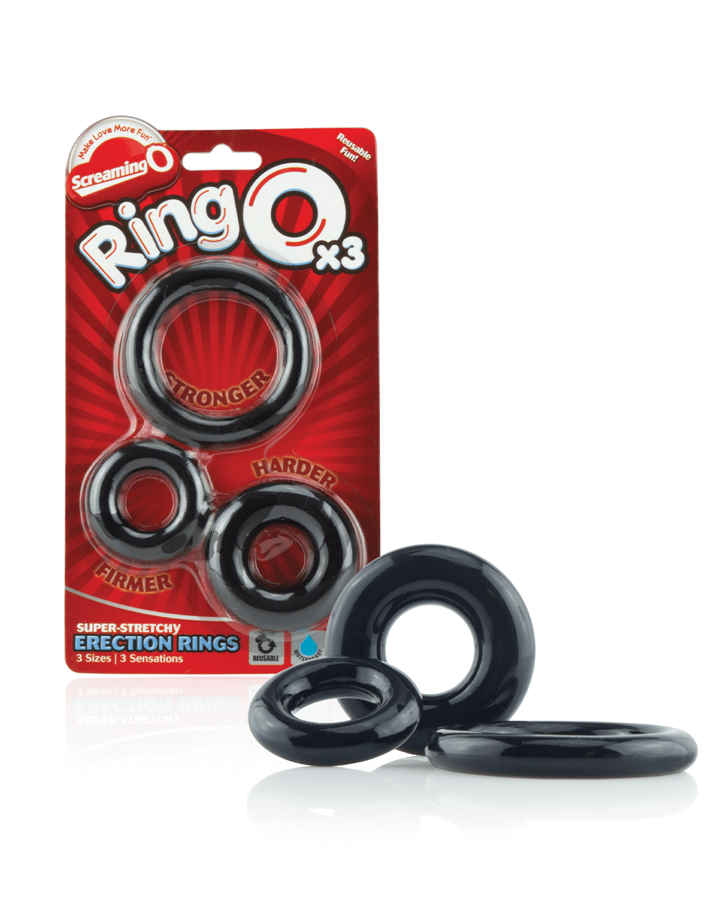 Screaming O Ring O x3 - Black - Packaging