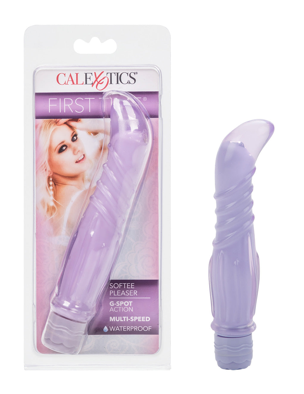 First Time Softee Pleaser G-spot Vibrator- Purple- Package
