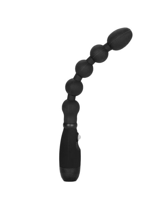 Cal Exotics Booty Call Booty Bender Silicone Vibrating Anal Beads Black