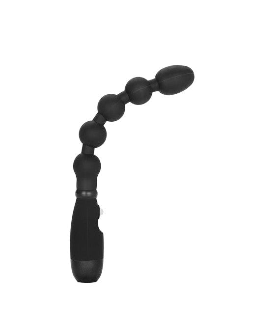 Cal Exotics Booty Call Booty Bender Silicone Vibrating Anal Beads Black - Novelties - Beads