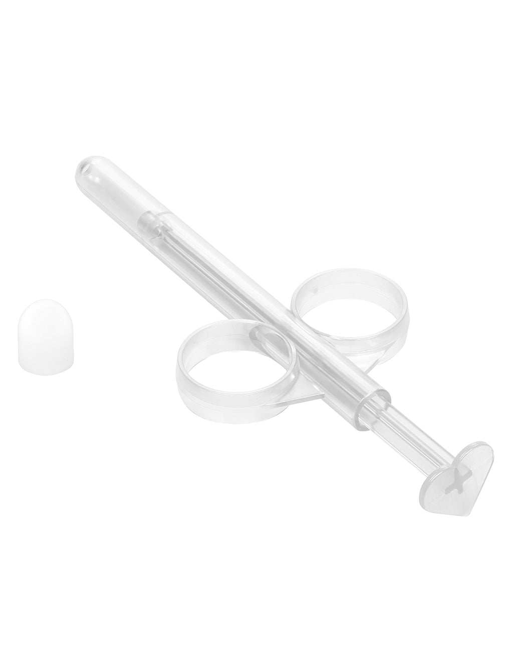 California Exotics Lube Tube Lubricant Applicator- Clear- Front- Bottom