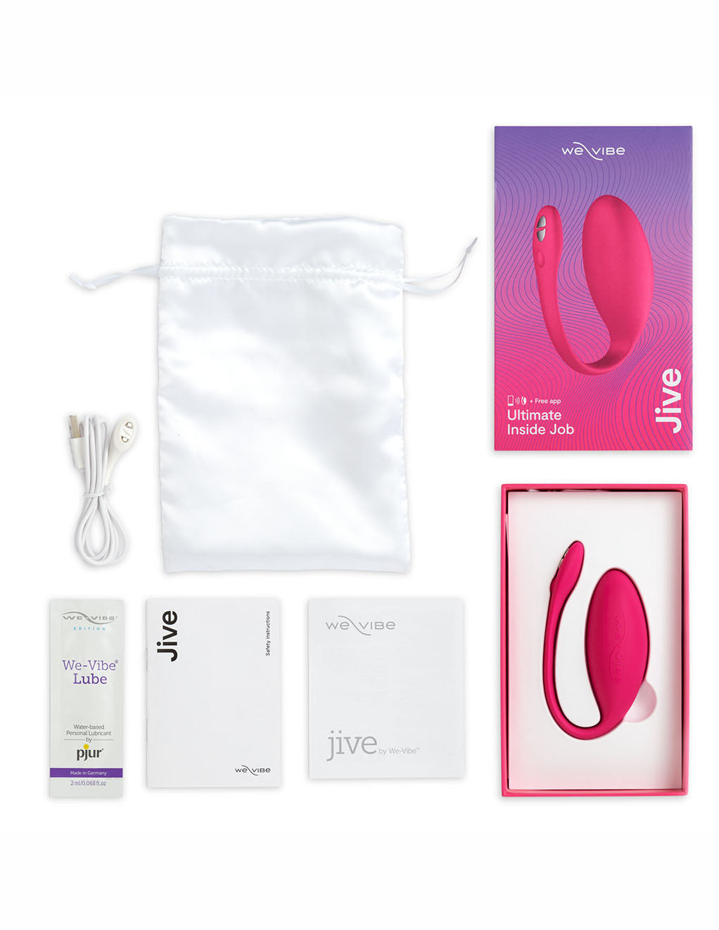 We-Vibe Jive Wearable Bluetooth Vibrator- Box- Contents