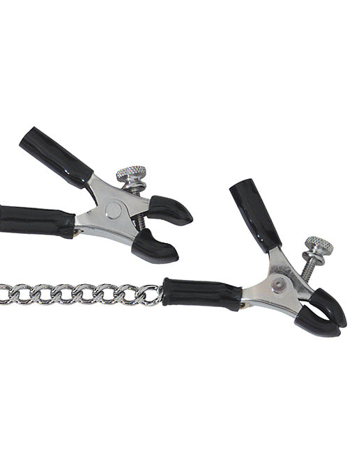 Spartacus Adjustable Link Chain Micro Plier Clamps - Fetish BDSM - Nipple play