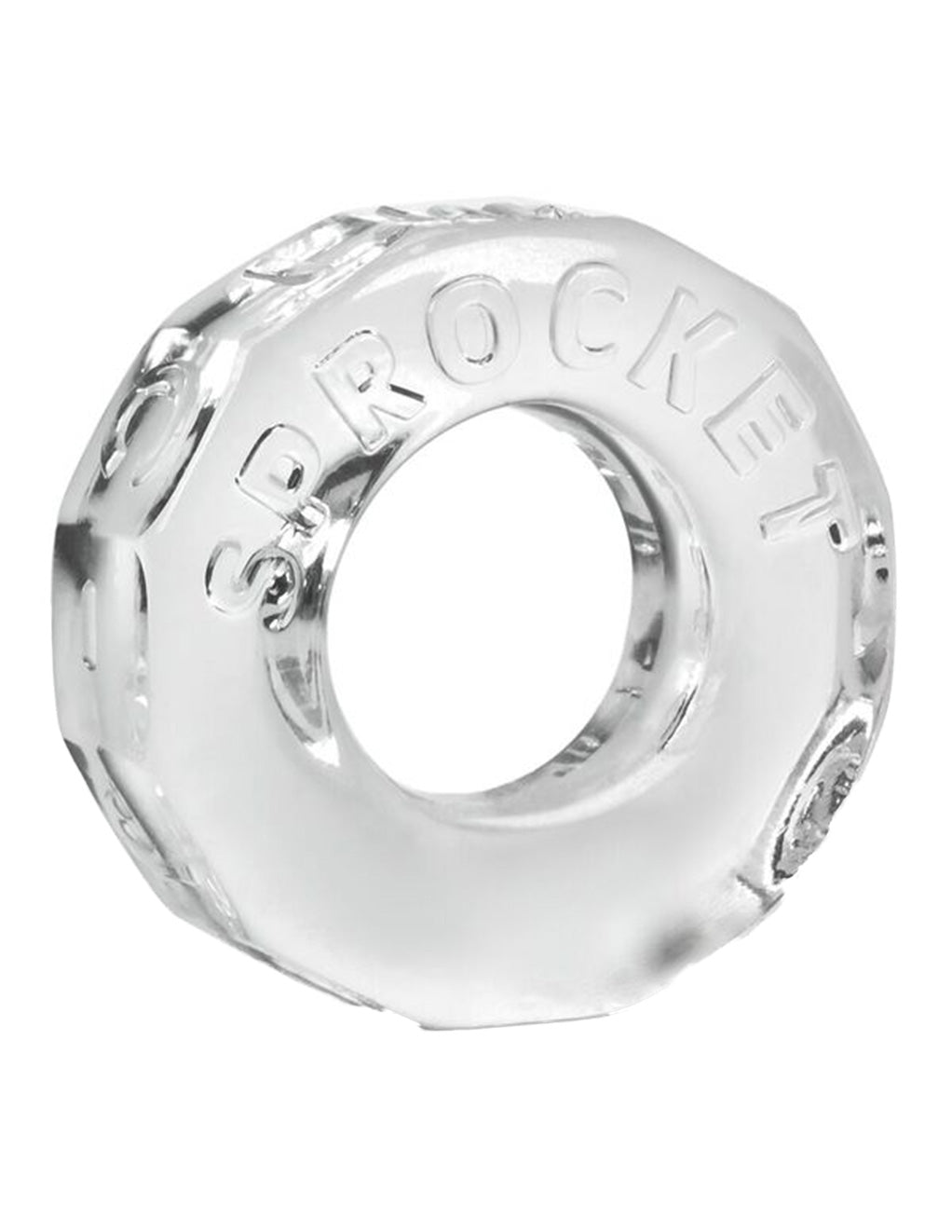 Oxballs Sprocket Cockring- Clear- Front