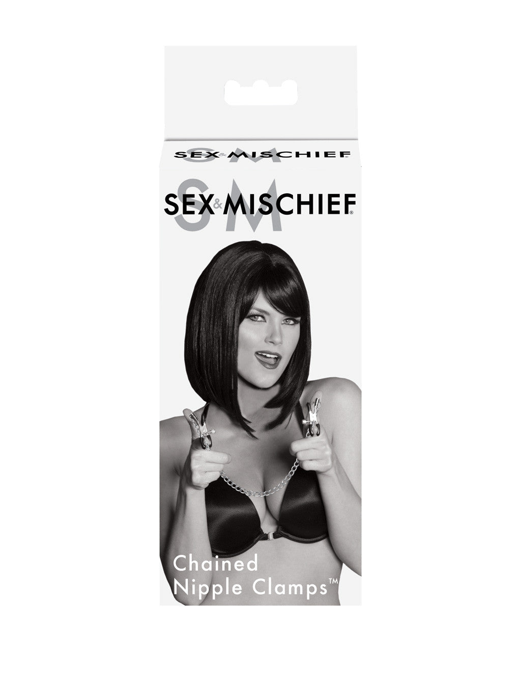 Sex & Mischief by Sportsheets Chained Nipple Clamps Package