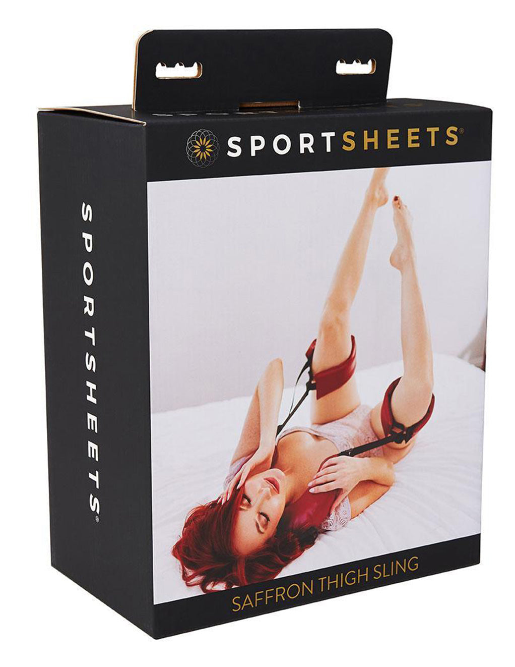 Saffron Thigh Sling By Sportsheets International Box Front