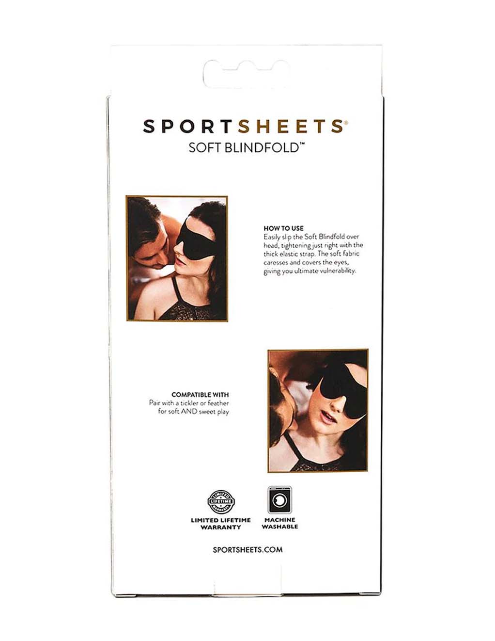 Sportsheets Soft Blindfold- Box Back