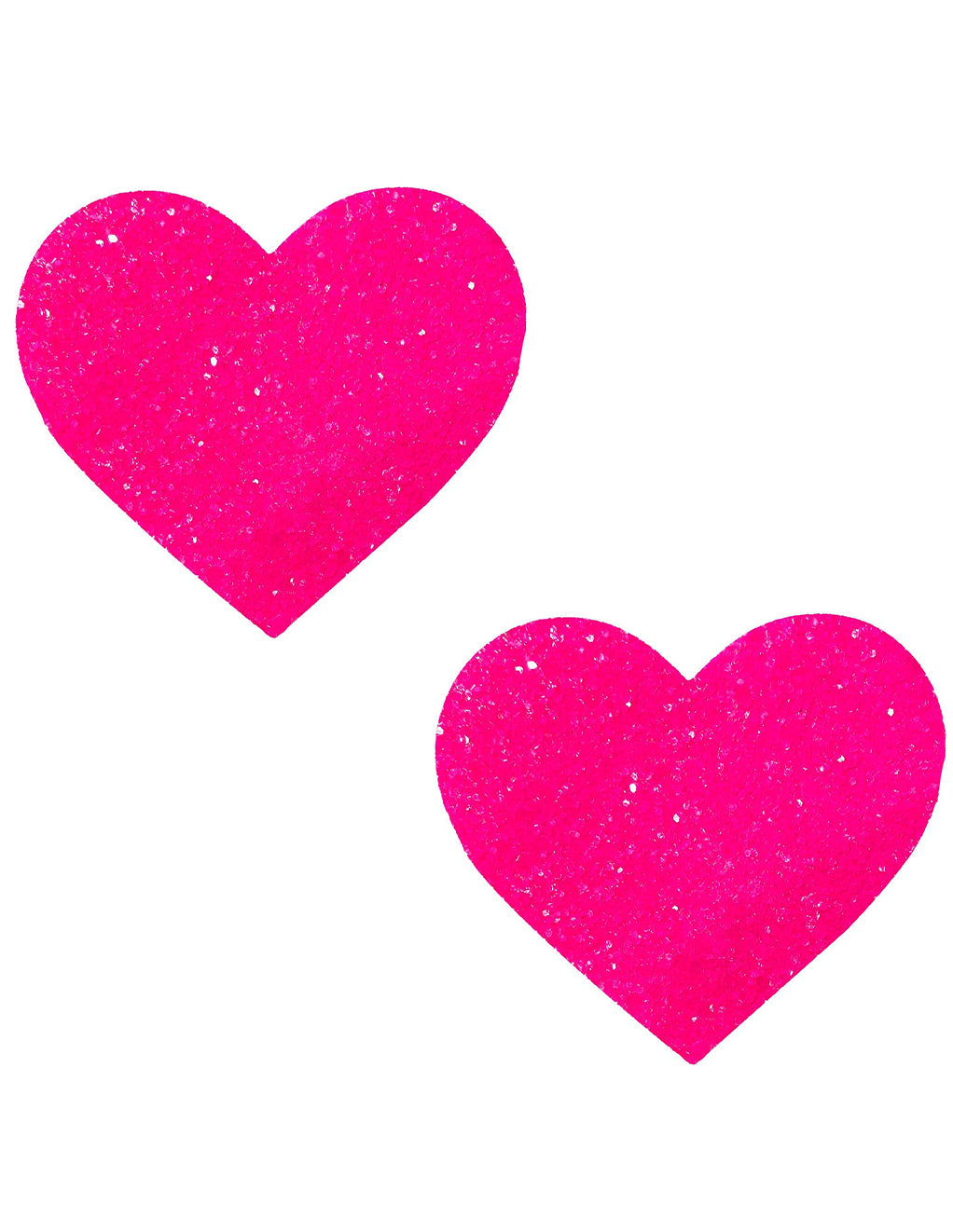 Neva Nude Neon Pink Heart Pasties- Front