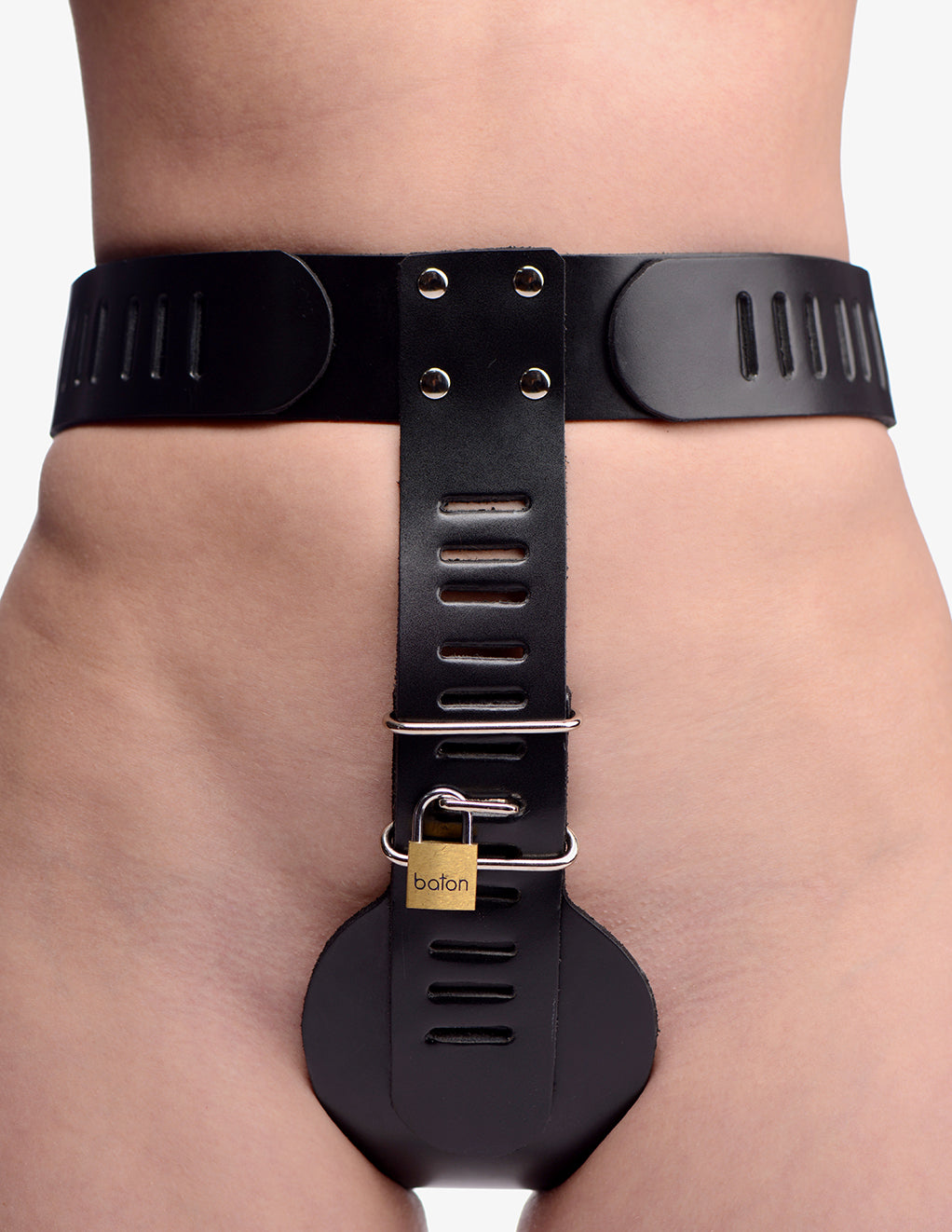 Strict Leather Chastity Belt- Front