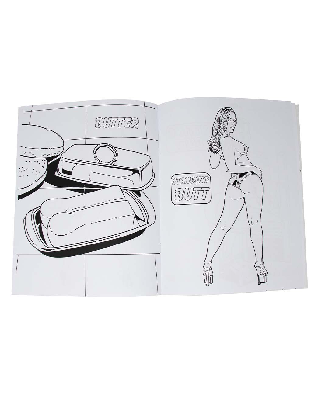 Sexy Butts Coloring Book- Inside