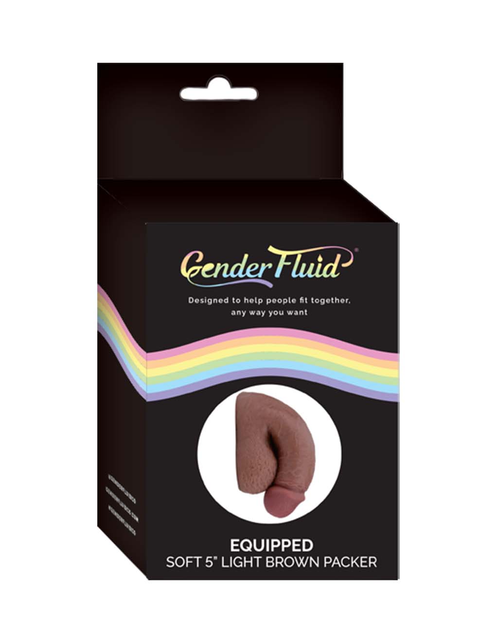 Gender Fluid Equipped Soft Packer 5" - Light Brown - Box