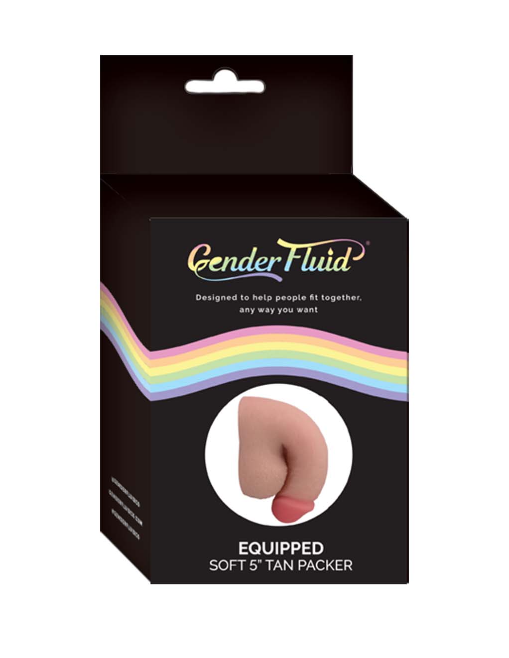 Gender Fluid Equipped Soft Packer 5" - Tan - Box