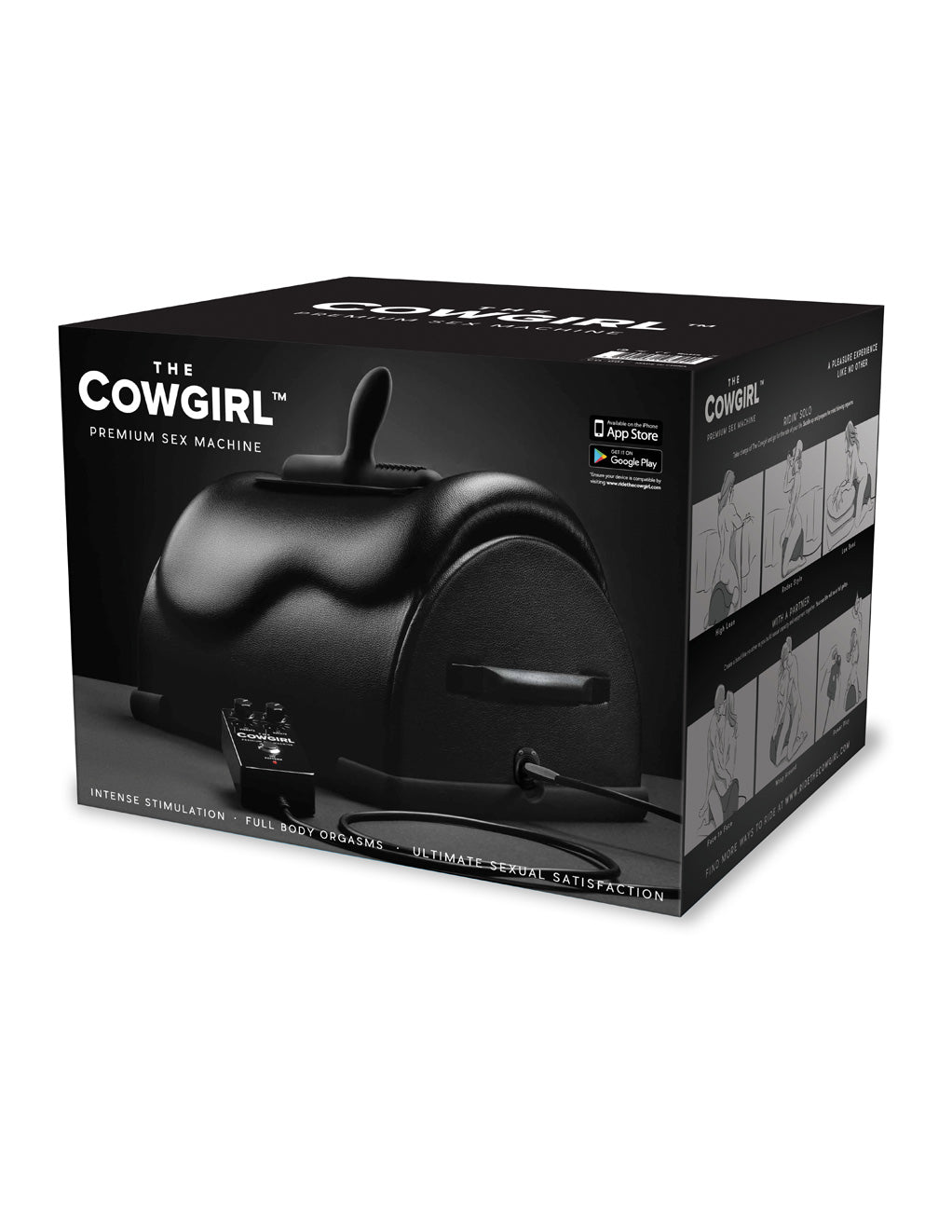 The Cowgirl Premium Sex Machine Packaging