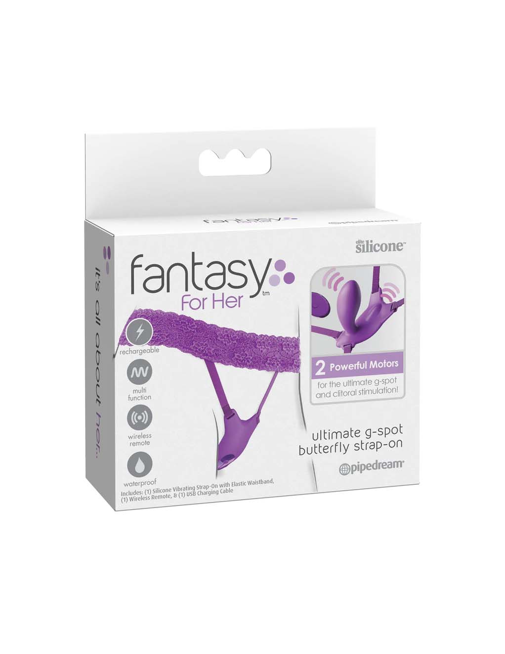 Fantasy For Her G Spot Butterfly Strap On= Box