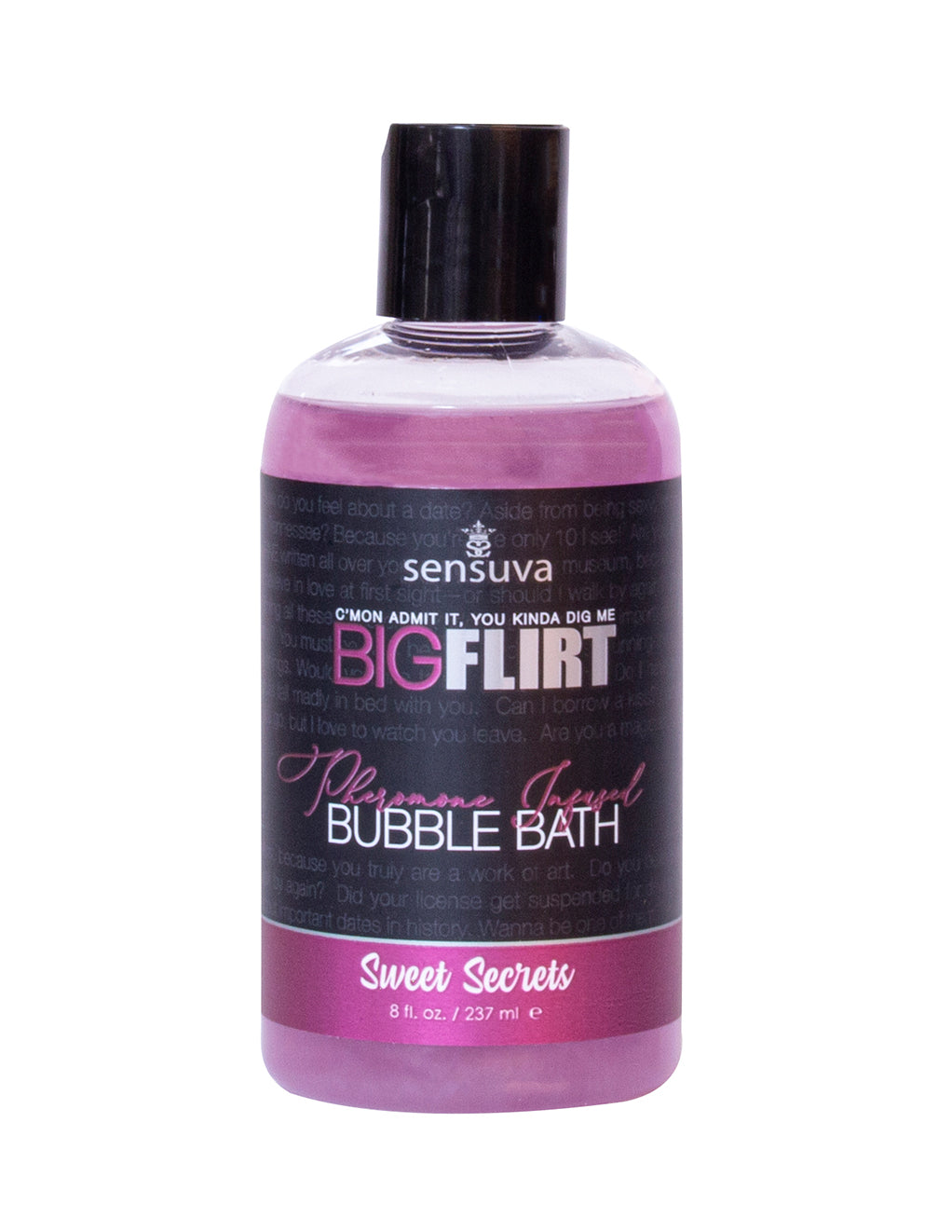 Sensuva Big Flirt Pheromone Bubble Bath- Sweet Secrets- Front