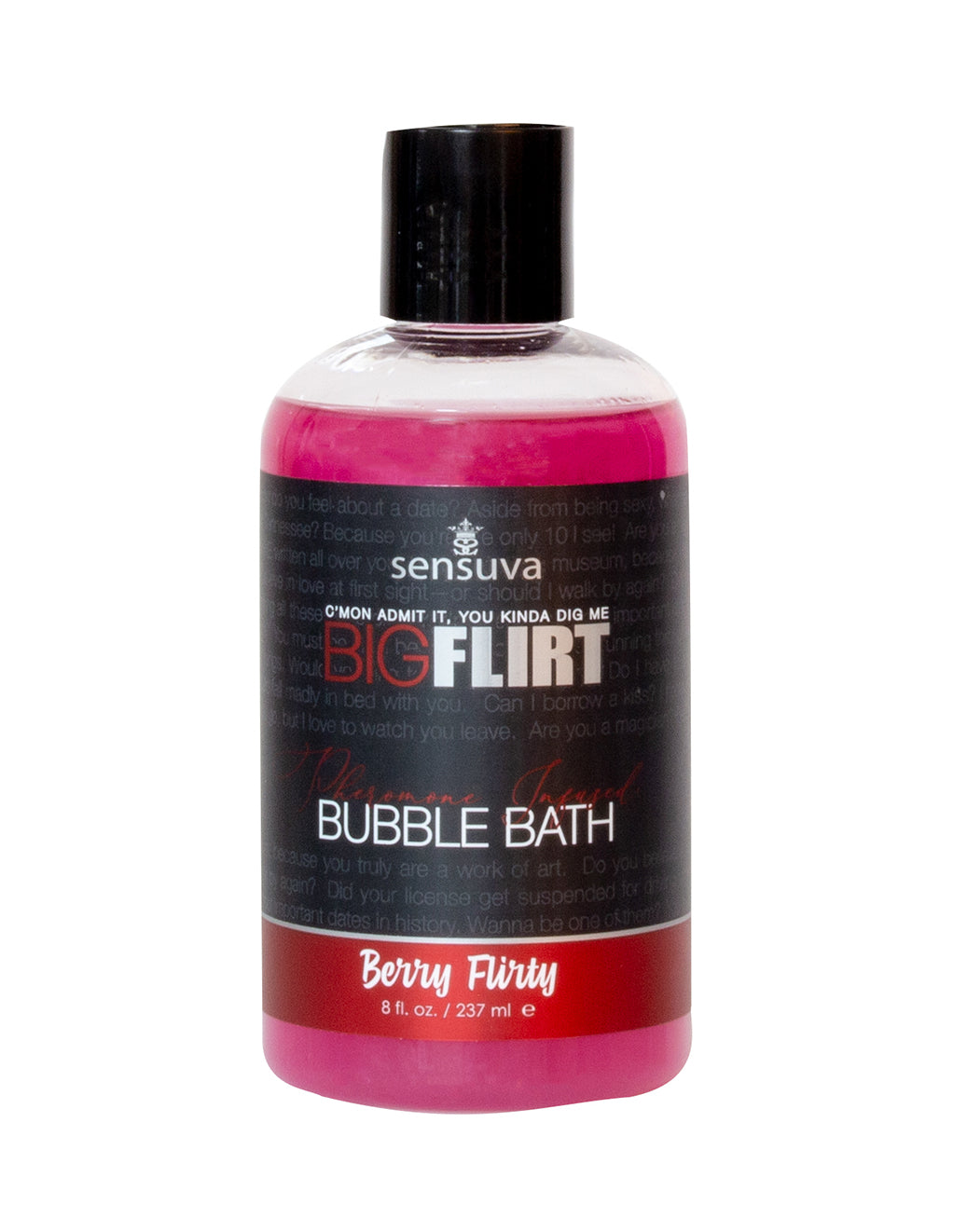 Sensuva Big Flirt Pheromone Bubble Bath- Berry Flirty- Front