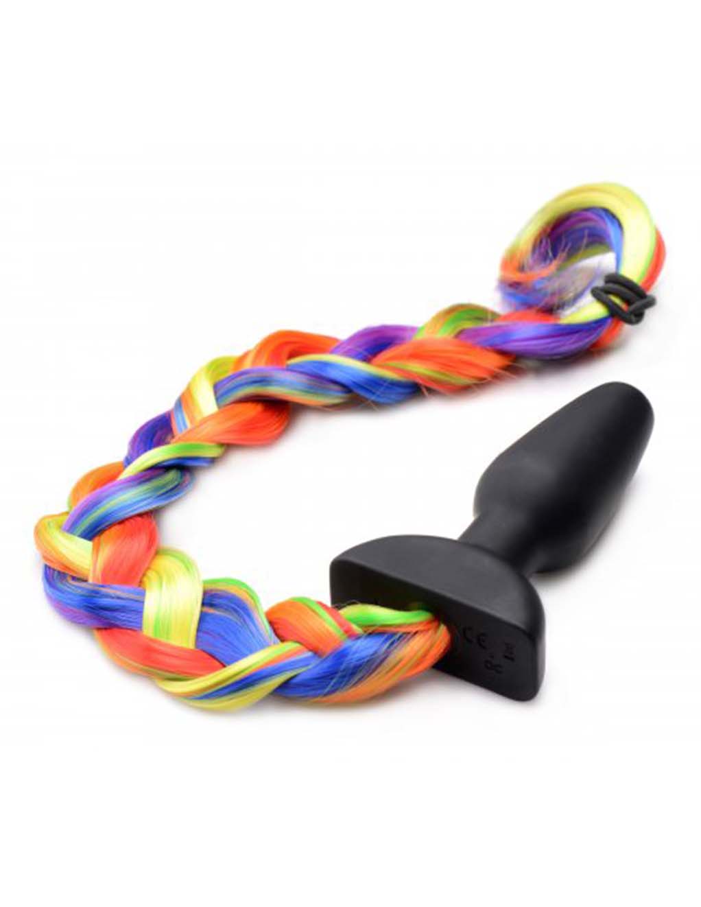 Tailz Vibrating Rainbow Tail Plug- Braided