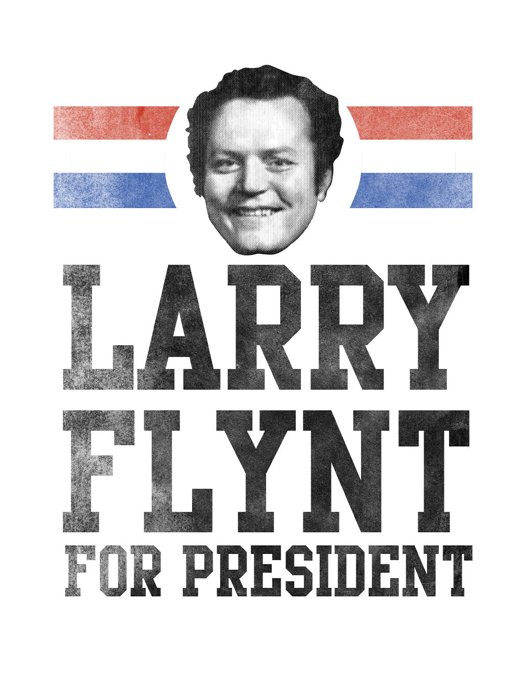 Official Mr. Flynt Merchandise Crew Neck T-shirt- Front Logo