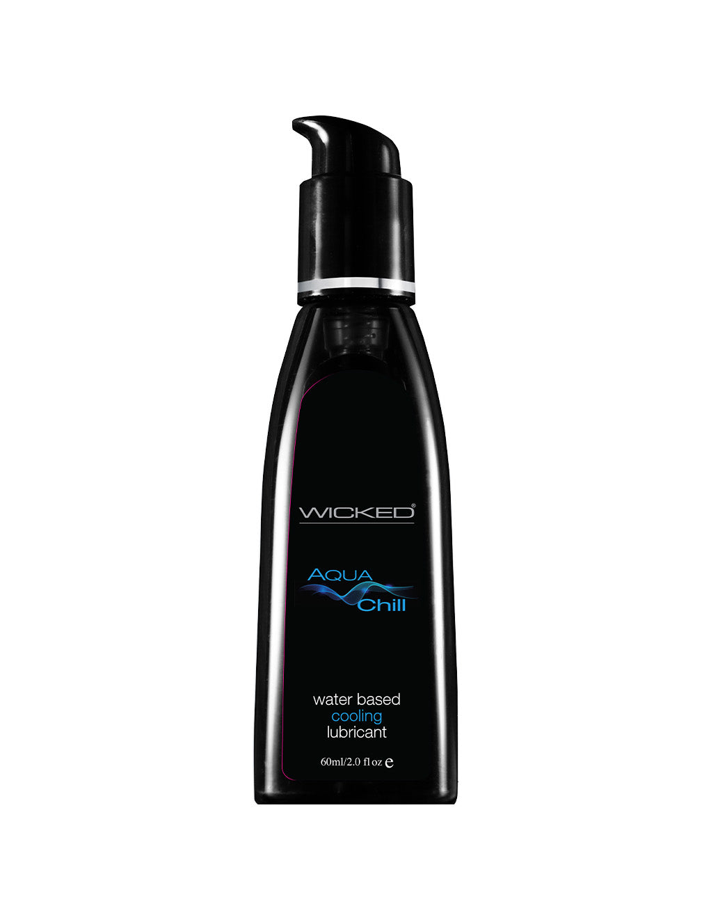 Wicked Aqua Chill Water-Based Lubricant- 2oz- front