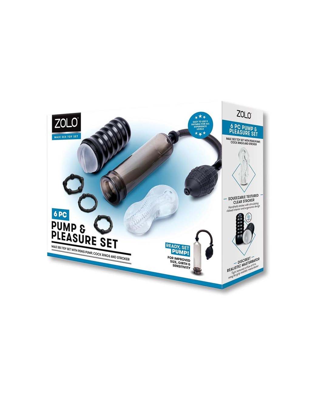 Zolo Pump & Pleasure Set - Box