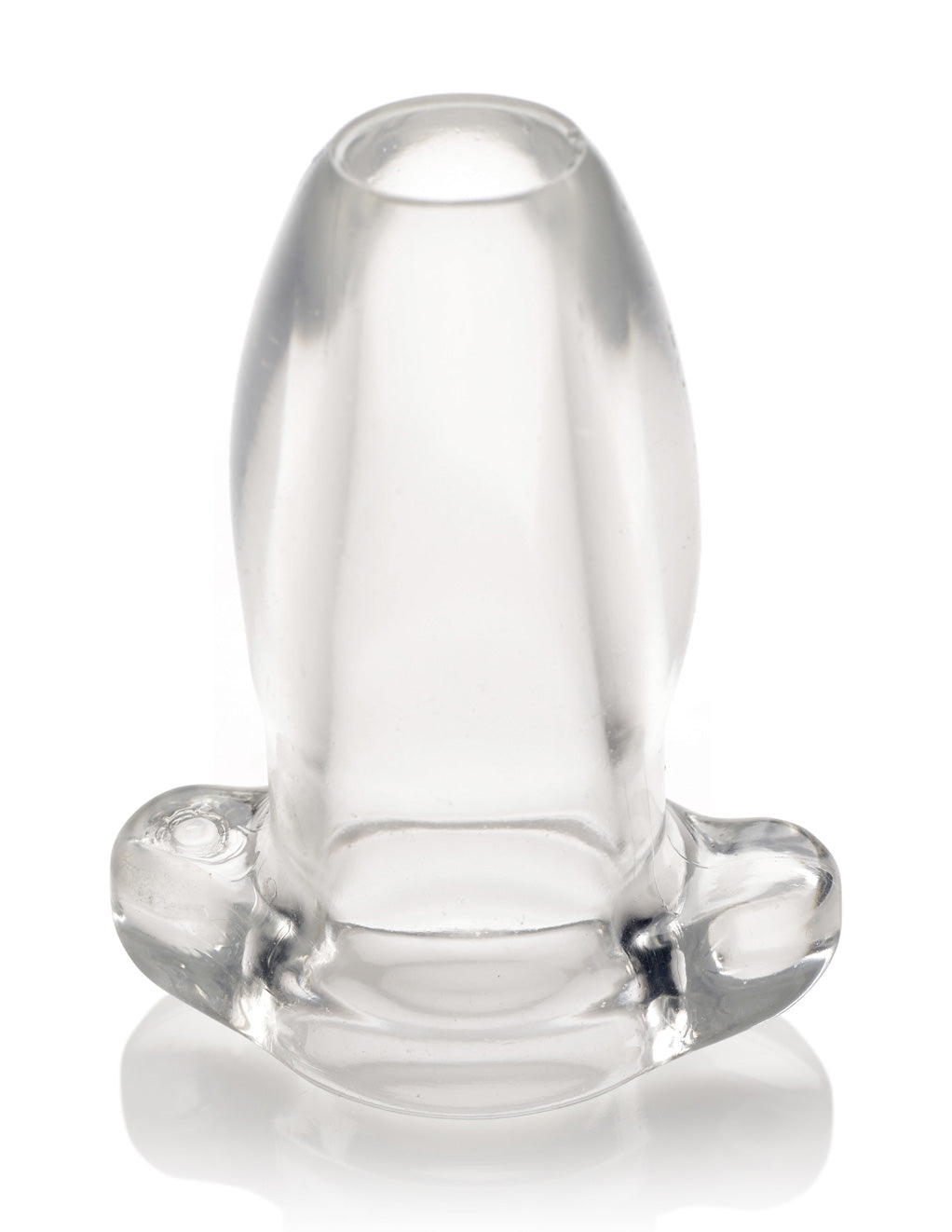 XR Brands Clear Hollow Anal Plug Toy Front