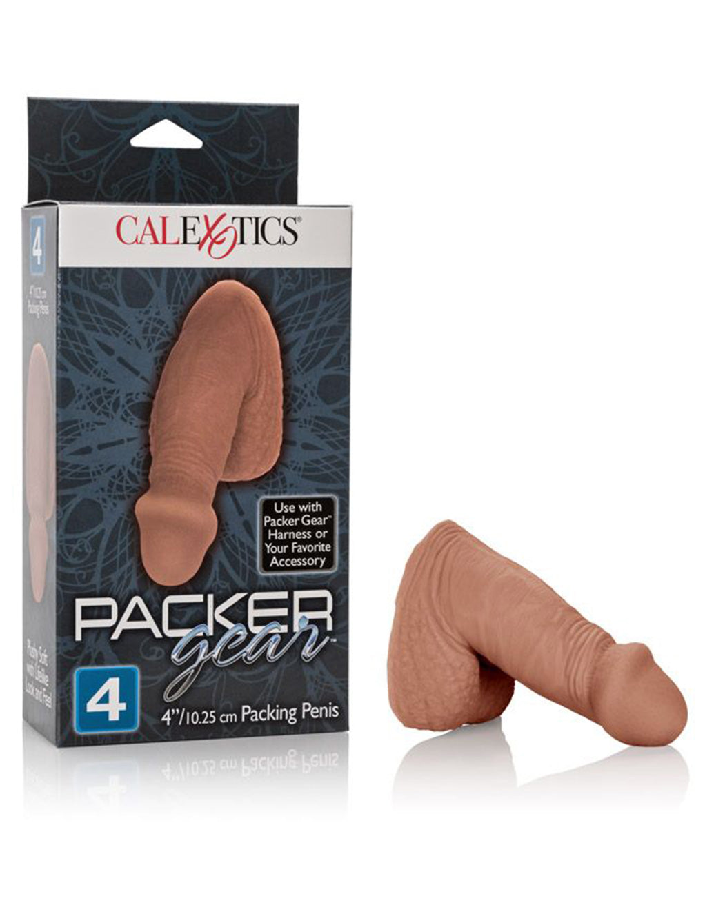 CalExotics Packer Gear 4 inch Packing Penis Brown