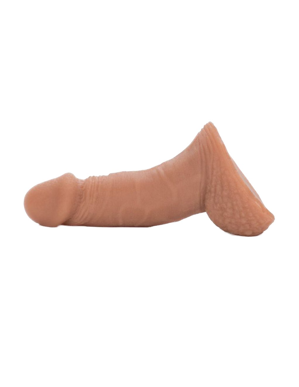 Packer Gear 5 Inch Packing Penis- Brown- Laying down