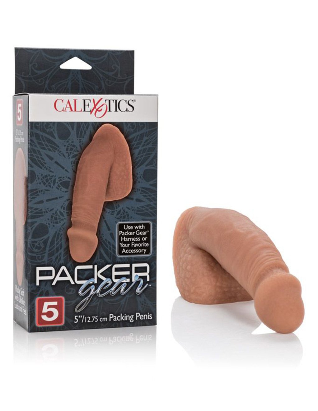 Packer Gear 5 Inch Packing Penis- Brown- With box