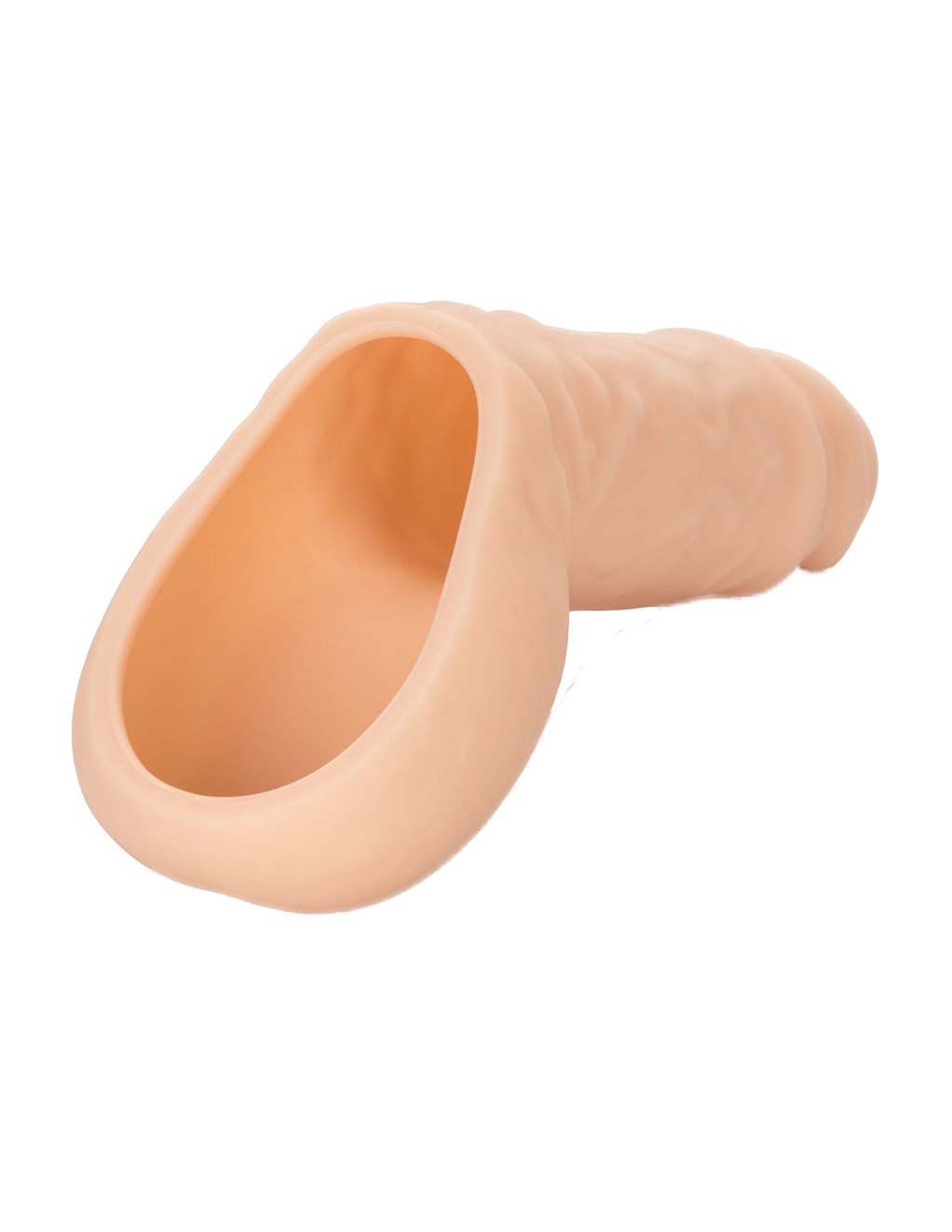 Packer Gear Silicone Hollow Packer Penis- Ivory- Bottom