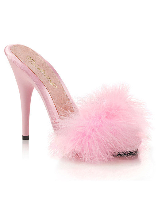 LIGHT PINKFabulicious Marabou Poise 501F- Baby Pink- Front