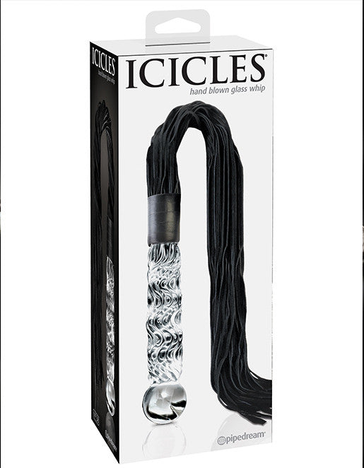 Icicles No 38 Hand Blown Glass Whip Package