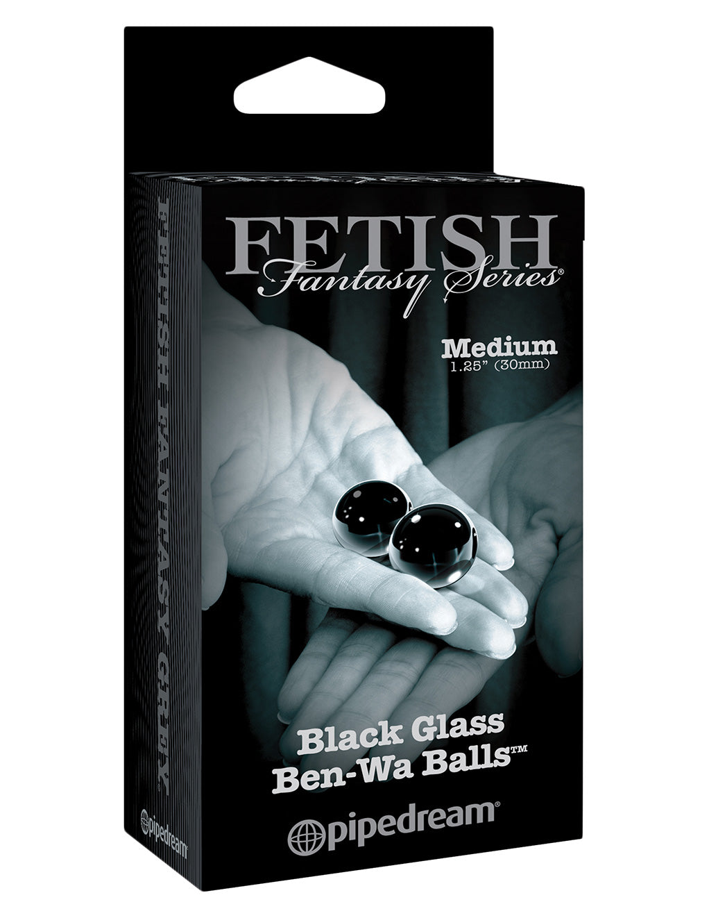 Fetish Fantasy Black Glass Ben-Wa Balls Medium - Novelties - Kegel
