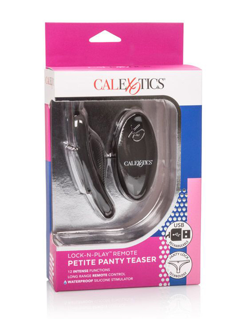 Cal Exotics Lock-N-Play Remote Petite Panty Teaser packaging front