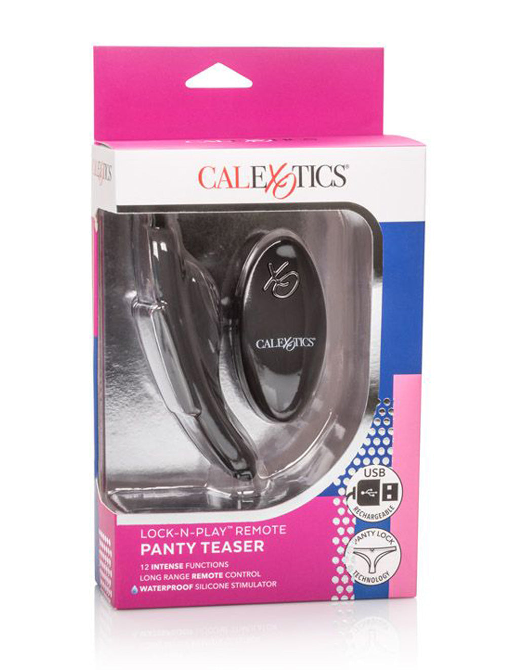 Cal Exotics Lock-N-Play Remote Panty Teaser packaging front