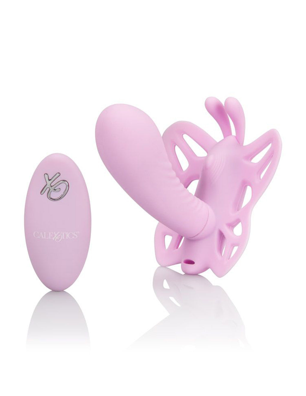 Cal Exotics Pink Venus Butterfly Remote Dual Stimulation MassagerCalExotics Venus Butterfly Venus G- Front with remote