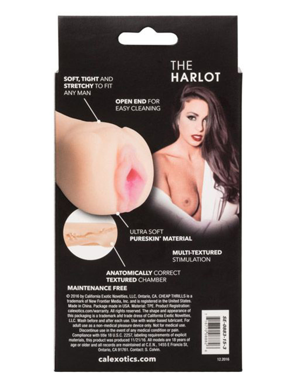 Cheap Thrills By Cal Exotics The Harlot Pureskin Open End Masturbator