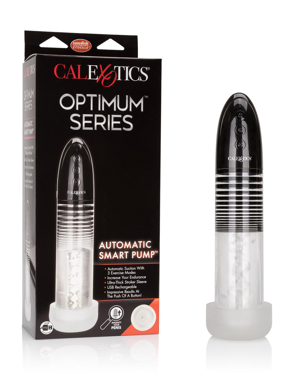 Cal Exotics Black Optimum Series Automatic Smart Pump Men's Essential